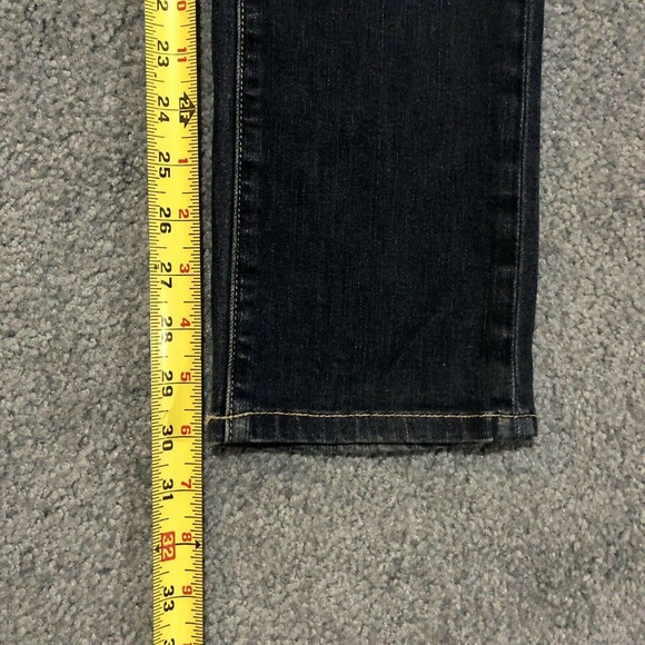 Paige Jeans 27 Skyline Straight Dark Blue Low Rise 30 Inseam Women’s - Picture 6 of 11